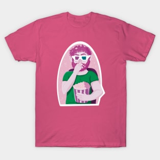 Cinema lover eating popcorn T-Shirt